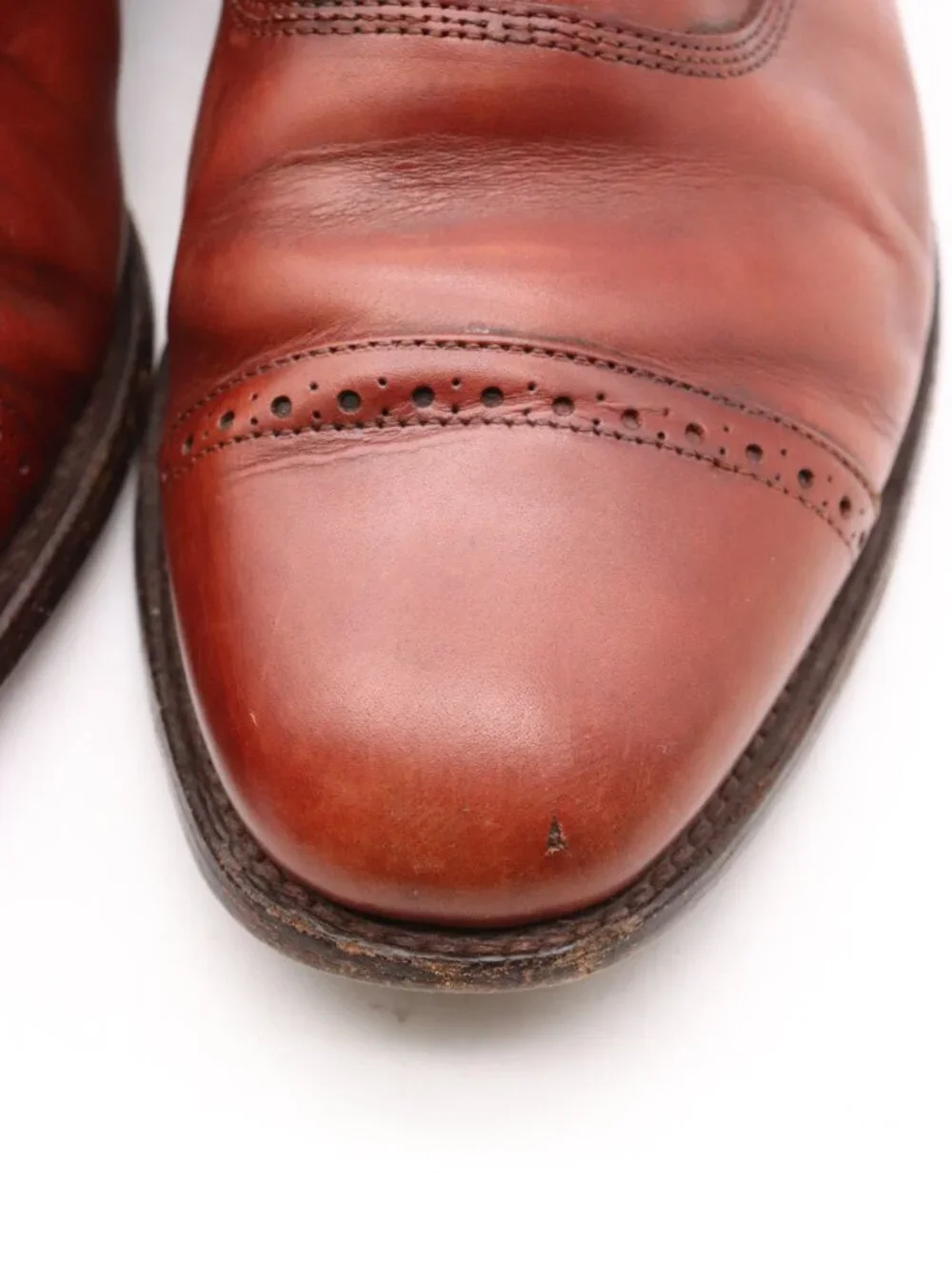 Allen Edmonds Byron Shoes Men's Size 10 EEE Brown Leather Dress Oxford USA